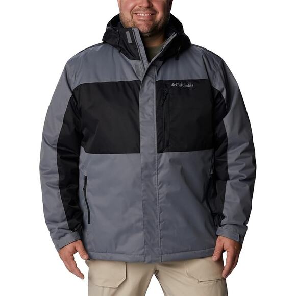 NWT Columbia Men's Tipton Peak II Insulated Jacket, City Grey/Black-Sz Small - Picture 4 of 6